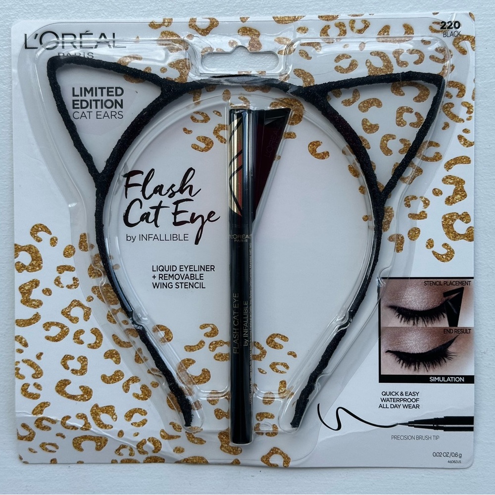 NEW L'Oréal Paris Limited Edition Cat Ears Plus Flash Cat Eyeliner
